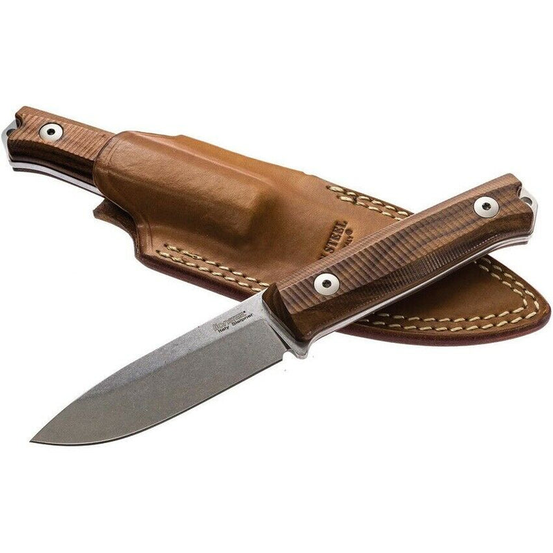 LionSTEEL Bushcraft Fixed Knife 3.8" Sleipner Tool Full Blade Santos Wood Handle B40ST -LionSTEEL - Survivor Hand Precision Knives & Outdoor Gear Store