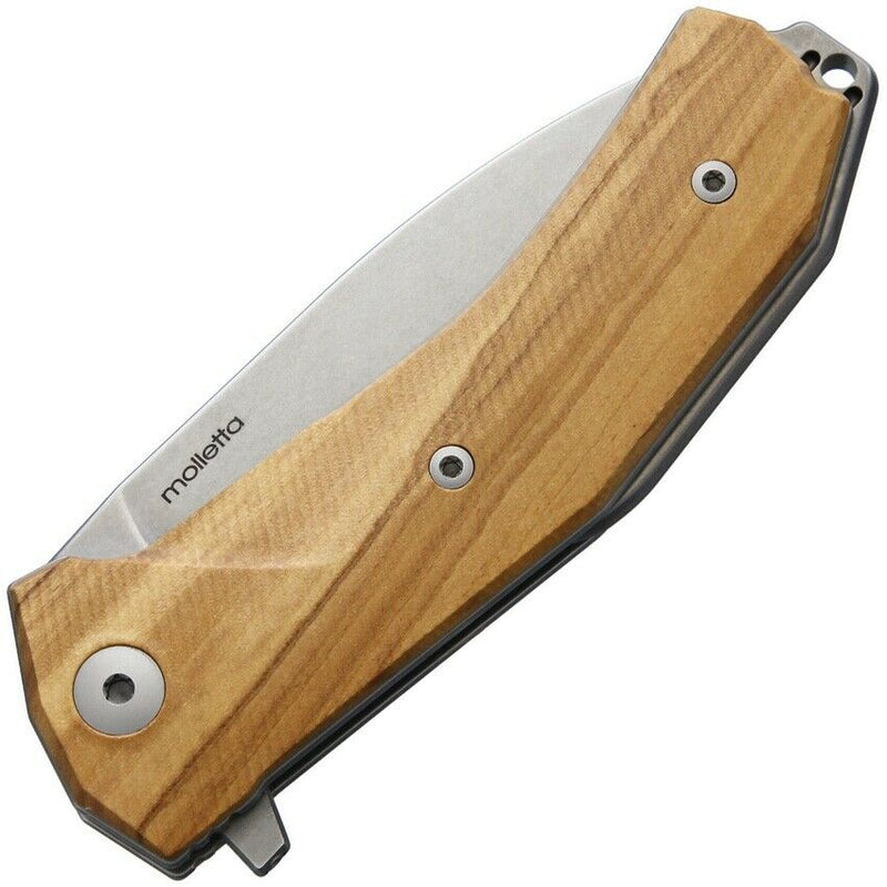 LionSTEEL KUR Folding Knife 3.5" Sleipner Drop Point Blade Olive Wood Handle KURUL -LionSTEEL - Survivor Hand Precision Knives & Outdoor Gear Store