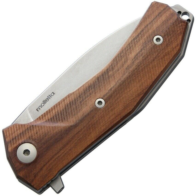 LionSTEEL KUR Folding Knife 3.5" Sleipner Drop Point Blade Santos Wood Handle KURST -LionSTEEL - Survivor Hand Precision Knives & Outdoor Gear Store