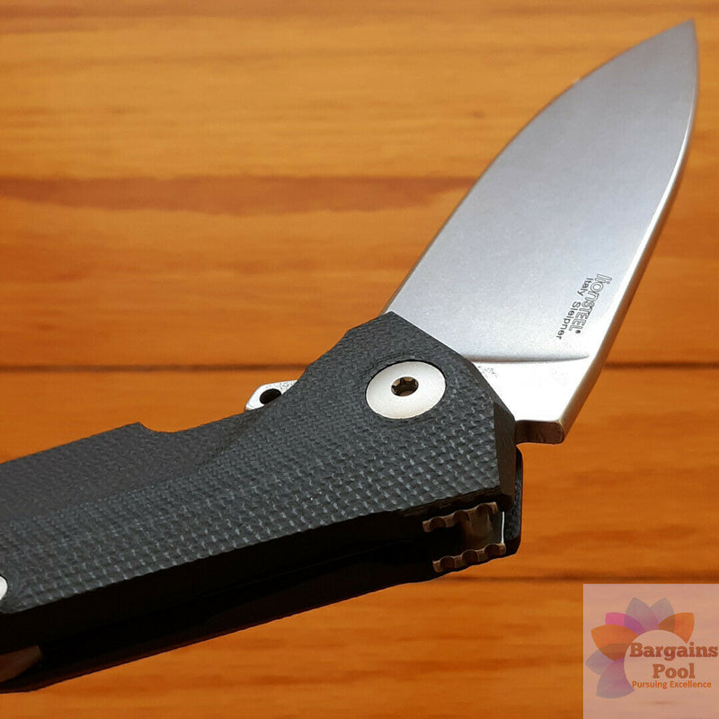 LionSTEEL KUR Linerlock Folding Knife 3.375" Sleipner Blade Black G10 Handle KURBK -LionSTEEL - Survivor Hand Precision Knives & Outdoor Gear Store