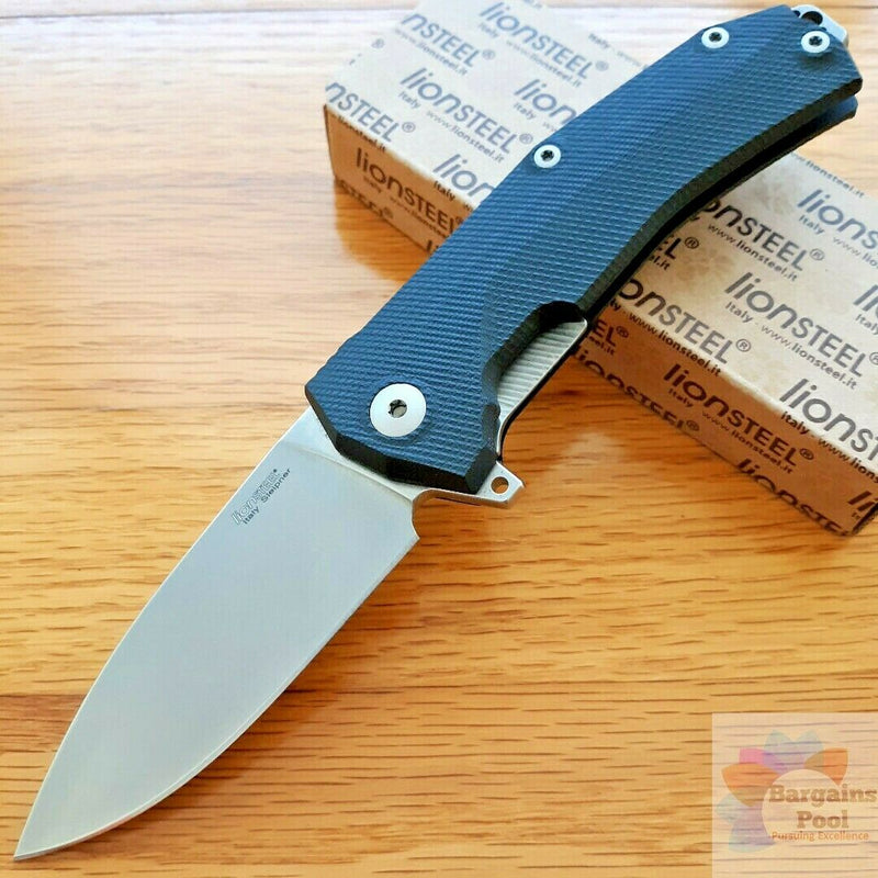 LionSTEEL KUR Linerlock Folding Knife 3.375" Sleipner Blade Black G10 Handle KURBK -LionSTEEL - Survivor Hand Precision Knives & Outdoor Gear Store