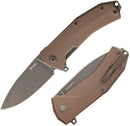 LionSTEEL KUR Linerlock Folding Knife 3.375" Sleipner Blade Brown G10 Handle KURBBR -LionSTEEL - Survivor Hand Precision Knives & Outdoor Gear Store