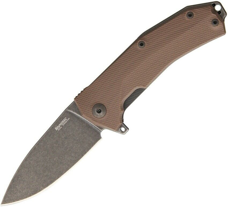 LionSTEEL KUR Linerlock Folding Knife 3.375" Sleipner Blade Brown G10 Handle KURBBR -LionSTEEL - Survivor Hand Precision Knives & Outdoor Gear Store