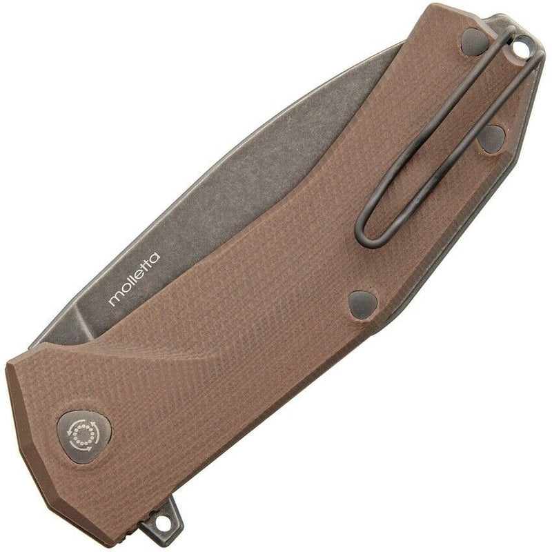 LionSTEEL KUR Linerlock Folding Knife 3.375" Sleipner Blade Brown G10 Handle KURBBR -LionSTEEL - Survivor Hand Precision Knives & Outdoor Gear Store