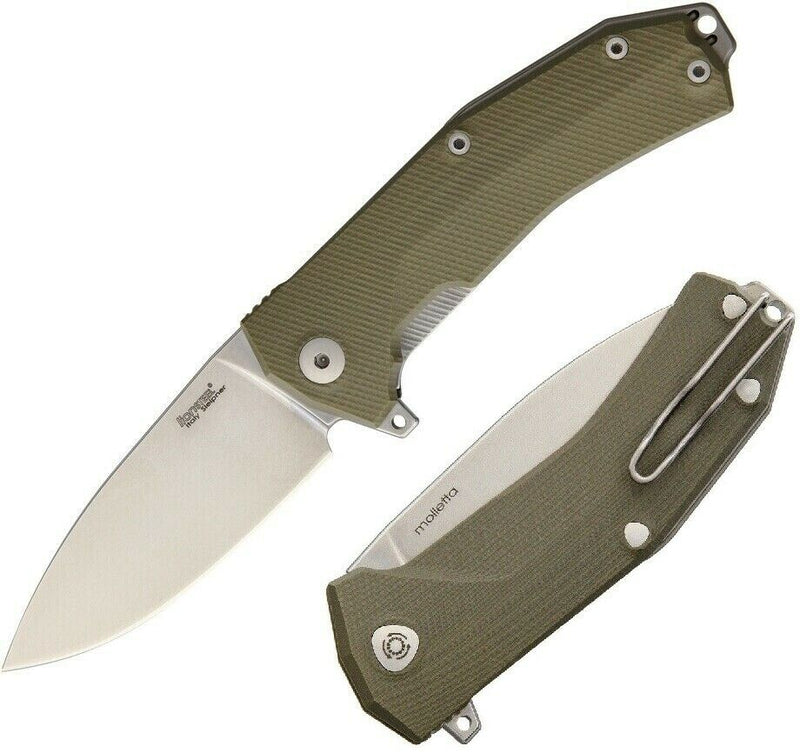 LionSTEEL KUR Linerlock Folding Knife 3.375" Sleipner Blade Green G10 Handle KURGR -LionSTEEL - Survivor Hand Precision Knives & Outdoor Gear Store