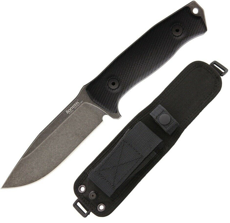 LionSTEEL Fixed Knife 4.5" Sleipner 60-61 Full Tang Blade Black G-10 Handle M5BG10 -LionSTEEL - Survivor Hand Precision Knives & Outdoor Gear Store