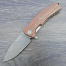 LionSTEEL Linerlock Folding Knife 3.5" Sleipner Tool Blade Santos Wood Handle KURBST -LionSTEEL - Survivor Hand Precision Knives & Outdoor Gear Store