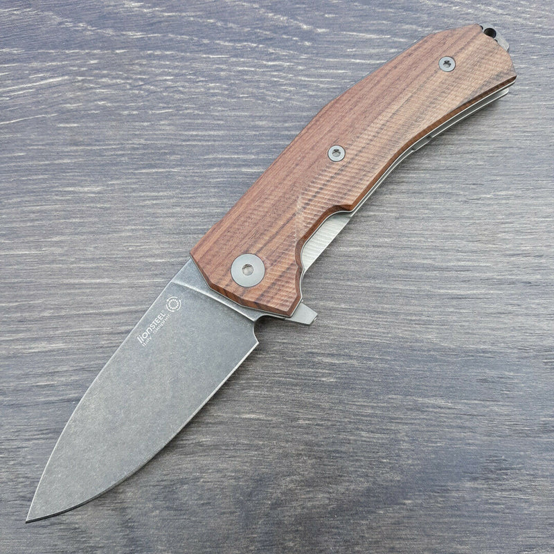 LionSTEEL Linerlock Folding Knife 3.5" Sleipner Tool Blade Santos Wood Handle KURBST -LionSTEEL - Survivor Hand Precision Knives & Outdoor Gear Store