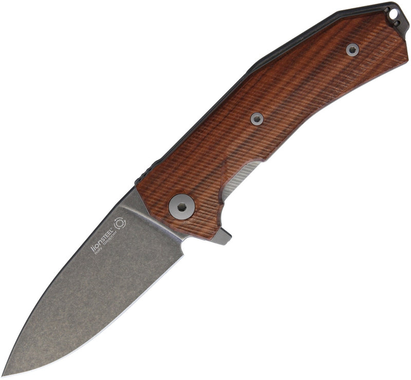 LionSTEEL Linerlock Folding Knife 3.5" Sleipner Tool Blade Santos Wood Handle KURBST -LionSTEEL - Survivor Hand Precision Knives & Outdoor Gear Store