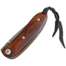 LionSTEEL Mini Linerlock Folding Knife 2.37" Damascus Blade Santos Wood Handle 8210DST -LionSTEEL - Survivor Hand Precision Knives & Outdoor Gear Store