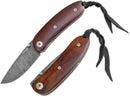 LionSTEEL Mini Linerlock Folding Knife 2.37" Damascus Blade Santos Wood Handle 8210DST -LionSTEEL - Survivor Hand Precision Knives & Outdoor Gear Store