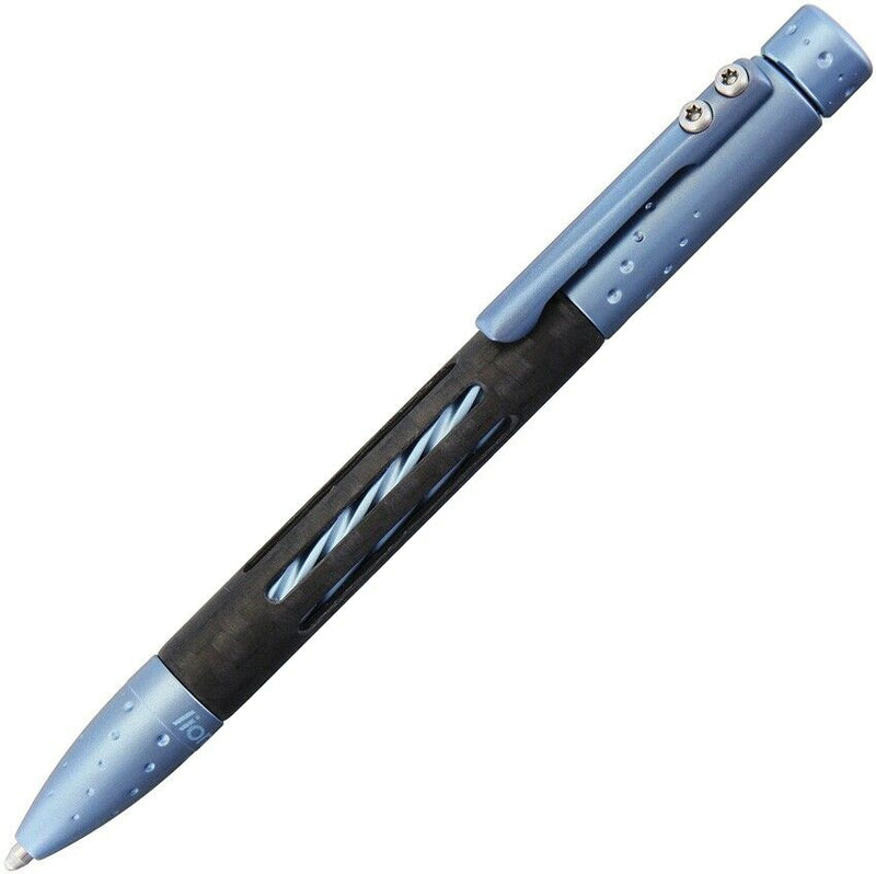 LionSTEEL Nyala Twist Pen Matte Blue Titanium W/Carbon Fiber Insert Construction NYFCBLS -LionSTEEL - Survivor Hand Precision Knives & Outdoor Gear Store