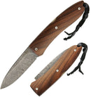 LionSTEEL Opera Folding Knife 2.75" Damascus Blade Brown Santos Wood Handle 8800DST -LionSTEEL - Survivor Hand Precision Knives & Outdoor Gear Store