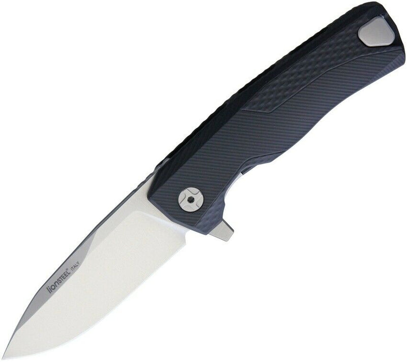 LionSTEEL ROK Framelock Folding Knife 3.25" M390 Blade Black Aluminum Handle ROKABS -LionSTEEL - Survivor Hand Precision Knives & Outdoor Gear Store