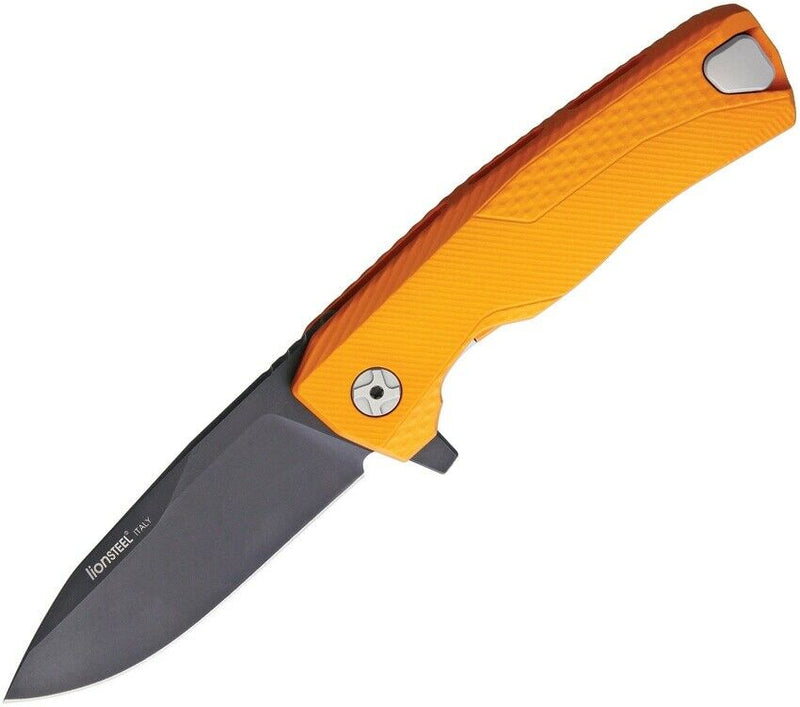 LionSTEEL ROK Framelock Folding Knife 3.25" M390 Blade Orange Aluminum Handle ROKAOB -LionSTEEL - Survivor Hand Precision Knives & Outdoor Gear Store