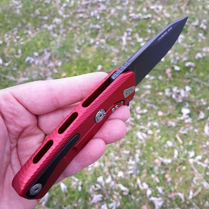 LionSTEEL ROK Framelock Folding Knife 3.25" M390 Blade Red Aluminum Handle ROKARB -LionSTEEL - Survivor Hand Precision Knives & Outdoor Gear Store