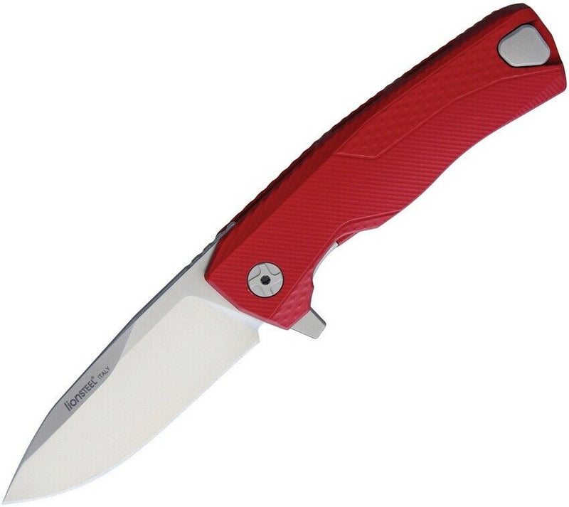 LionSTEEL ROK Framelock Folding Knife 3.25" M390 Blade Red Aluminum Handle ROKARS -LionSTEEL - Survivor Hand Precision Knives & Outdoor Gear Store