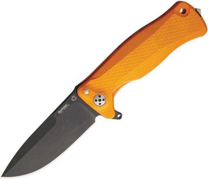 LionSTEEL SR11 Folding Knife 3.5" Sleipner Tool Blade Orange Aluminum Handle SR11AOB -LionSTEEL - Survivor Hand Precision Knives & Outdoor Gear Store