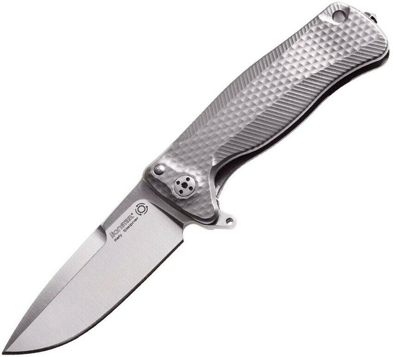 LionSTEEL SR22 Folding Knife 3" Sleipner Tool Blade Gray Titanium Handle SR22G -LionSTEEL - Survivor Hand Precision Knives & Outdoor Gear Store