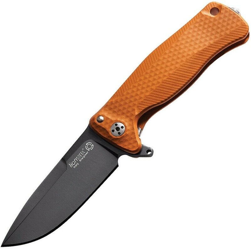 LionSTEEL SR22 Folding Knife 3" Sleipner Tool Blade Orange Aluminum Handle SR22AOB -LionSTEEL - Survivor Hand Precision Knives & Outdoor Gear Store