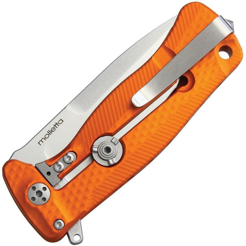 LionSTEEL SR22 Folding Knife 3" Sleipner Tool Blade Orange Aluminum Handle SR22AOS -LionSTEEL - Survivor Hand Precision Knives & Outdoor Gear Store