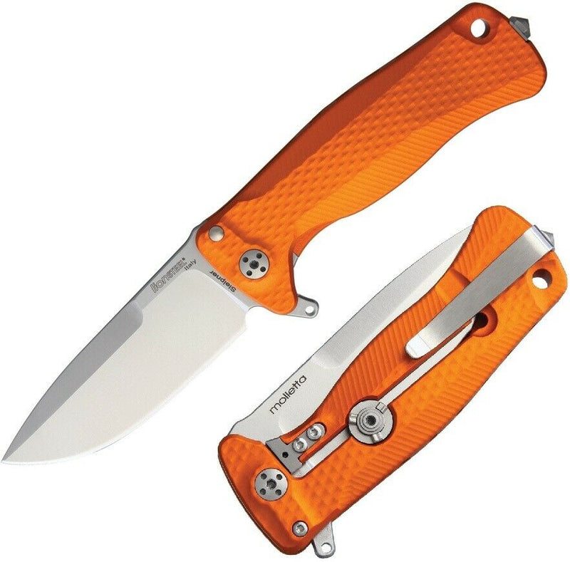 LionSTEEL SR22 Folding Knife 3" Sleipner Tool Blade Orange Aluminum Handle SR22AOS -LionSTEEL - Survivor Hand Precision Knives & Outdoor Gear Store