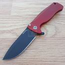 LionSTEEL SR22 Folding Knife 3" Sleipner Tool Blade Red Aluminum Handle S22ARB -LionSTEEL - Survivor Hand Precision Knives & Outdoor Gear Store