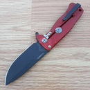 LionSTEEL SR22 Folding Knife 3" Sleipner Tool Blade Red Aluminum Handle S22ARB -LionSTEEL - Survivor Hand Precision Knives & Outdoor Gear Store