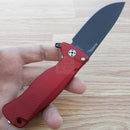 LionSTEEL SR22 Folding Knife 3" Sleipner Tool Blade Red Aluminum Handle S22ARB -LionSTEEL - Survivor Hand Precision Knives & Outdoor Gear Store