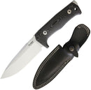 LionSTEEL T5 Fixed Knife 5" Satin Stainless Steel Blade Canvas Micarta Handle T5MI -LionSTEEL - Survivor Hand Precision Knives & Outdoor Gear Store