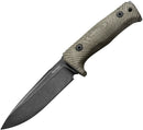 LionSTEEL T5 Fixed Knife 5" Niolox Tool Steel Blade Green Canvas Micarta Handle T5BCVG -LionSTEEL - Survivor Hand Precision Knives & Outdoor Gear Store