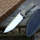 LionSTEEL T5 Fixed Knife 5" Niolox Tool Steel Blade Green Canvas Micarta Handle T5CVG -LionSTEEL - Survivor Hand Precision Knives & Outdoor Gear Store