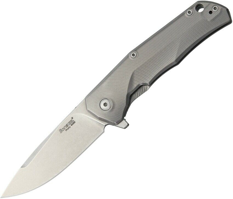 LionSTEEL TRE Framelock Folding Knife 2.88" M390 Blade Gray Titanium Handle TREGR -LionSTEEL - Survivor Hand Precision Knives & Outdoor Gear Store