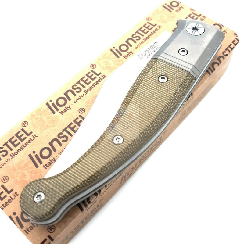 LionSTEEL Gitano Slip Joint Pocket Knife 3.25" Niolox Tool Steel, Green Micarta Handle GT01CVG -LionSTEEL - Survivor Hand Precision Knives & Outdoor Gear Store