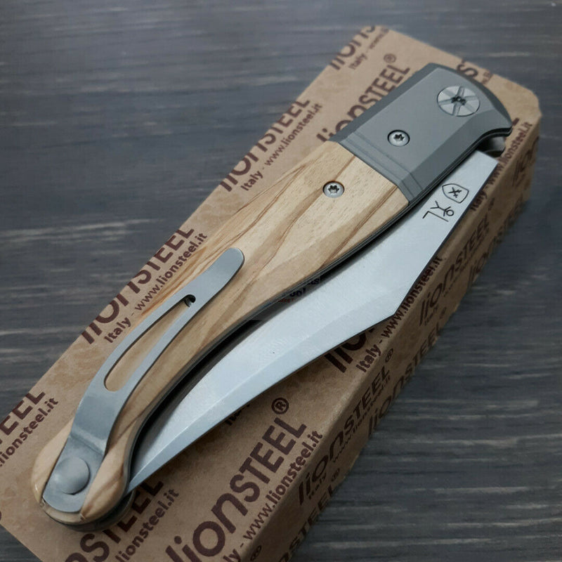 LionSTEEL Gitano Slip Joint Pocket Knife 3.25 Niolox Tool Steel Blade Olive Wood Handle GT01UL -LionSTEEL - Survivor Hand Precision Knives & Outdoor Gear Store