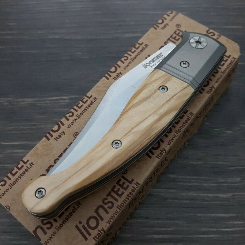 LionSTEEL Gitano Slip Joint Pocket Knife 3.25 Niolox Tool Steel Blade Olive Wood Handle GT01UL -LionSTEEL - Survivor Hand Precision Knives & Outdoor Gear Store