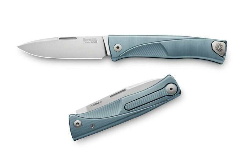 LionSTEEL Thrill Slip Joint Folding Knife 3" M390 Steel Blade Blue Titanium Handle TLBL -LionSTEEL - Survivor Hand Precision Knives & Outdoor Gear Store