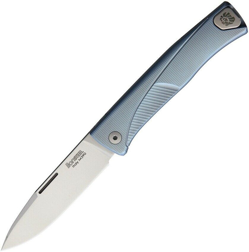 LionSTEEL Thrill Slip Joint Folding Knife 3" M390 Steel Blade Blue Titanium Handle TLBL -LionSTEEL - Survivor Hand Precision Knives & Outdoor Gear Store