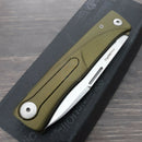 LionSTEEL Thrill Slip Joint Folding Knife 3" M390 Steel Blade Green Aluminum Handle TLAGS -LionSTEEL - Survivor Hand Precision Knives & Outdoor Gear Store