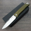 LionSTEEL Thrill Slip Joint Folding Knife 3" M390 Steel Blade Green Aluminum Handle TLAGS -LionSTEEL - Survivor Hand Precision Knives & Outdoor Gear Store