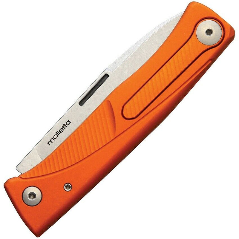 LionSTEEL Thrill Slip Joint Folding Knife M390 Blade Orange Aluminum Handle TLAOS -LionSTEEL - Survivor Hand Precision Knives & Outdoor Gear Store