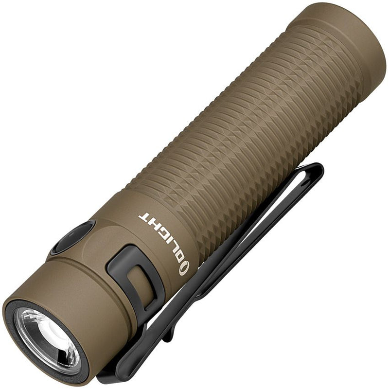 Olight Baton 3 Pro Max Flashlight Desert Tan Easy To Use Fast-Charging With Magnetic Cable BATON3MXLDT -Olight - Survivor Hand Precision Knives & Outdoor Gear Store