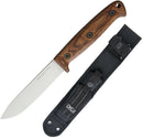 Ontario Bushcraft Fixed Knife 5" Stainless Steel Full Tang Blade Wood Handle 8696 -Ontario - Survivor Hand Precision Knives & Outdoor Gear Store