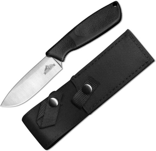 Ontario Hunt Plus Fixed Knife 4.25" Stainless Full Tang Blade Rubber Handle 9715 -Ontario - Survivor Hand Precision Knives & Outdoor Gear Store