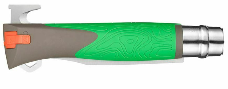 Opinel N°12 Explore Folding Knife 4" 12C27 Steel Blade Green/Gray Polymer Handle 01899 -Opinel - Survivor Hand Precision Knives & Outdoor Gear Store