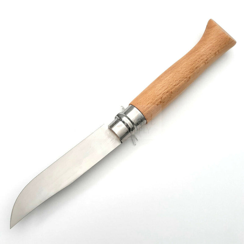 Opinel No 12 Folding Knife 4.75" Stainless Steel Blade Beech Wood Handle 01084 -Opinel - Survivor Hand Precision Knives & Outdoor Gear Store