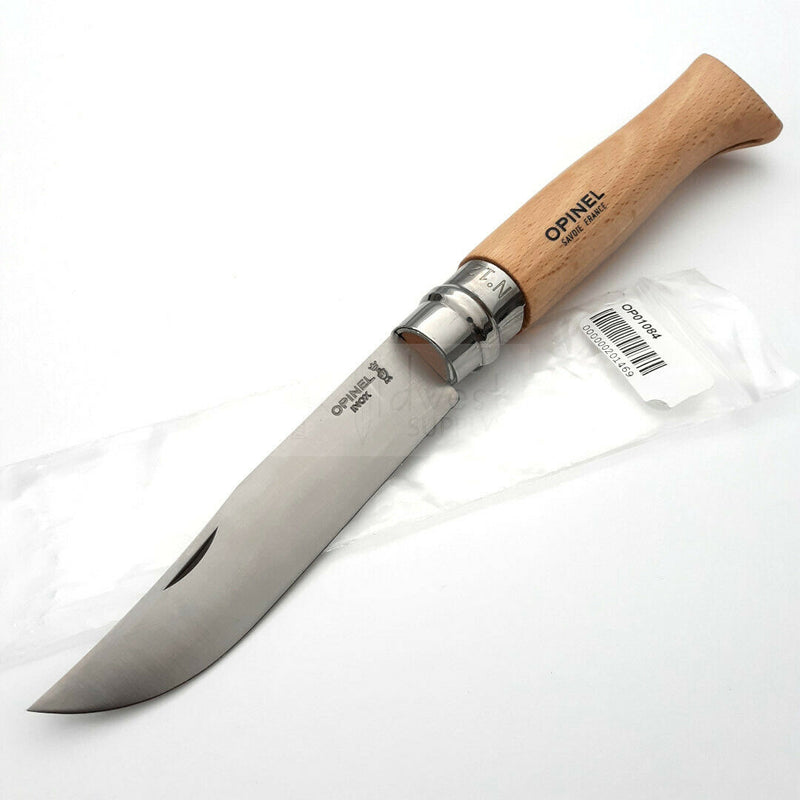 Opinel No 12 Folding Knife 4.75" Stainless Steel Blade Beech Wood Handle 01084 -Opinel - Survivor Hand Precision Knives & Outdoor Gear Store