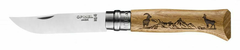 Opinel No 8 Folder Chamois Pocket Knife 3.25" 12C27 Stainless Blade Oak Handle 02336 -Opinel - Survivor Hand Precision Knives & Outdoor Gear Store