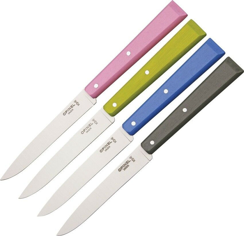 Opinel Table Knife Four Piece Set Stainless Steel Blade And Wood Handles 01533 -Opinel - Survivor Hand Precision Knives & Outdoor Gear Store