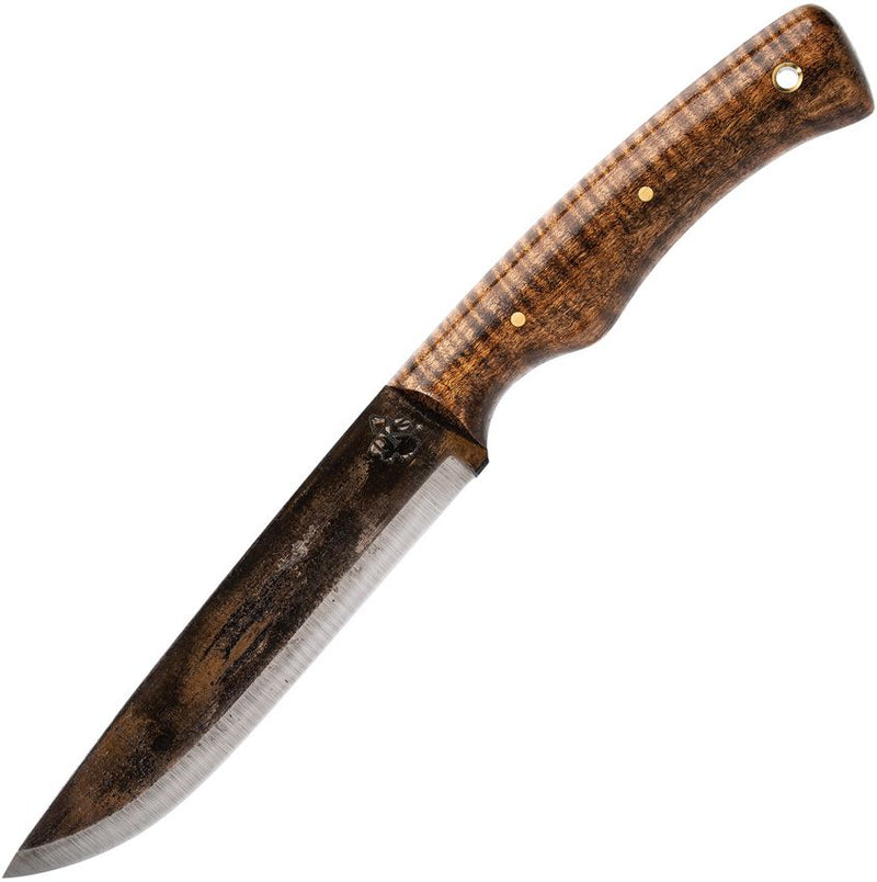 Pathfinder PKS Scorpion XL Fixed Knife 5" 1095HC Steel Blade Curly Maple Handle H300CMXL -Pathfinder - Survivor Hand Precision Knives & Outdoor Gear Store